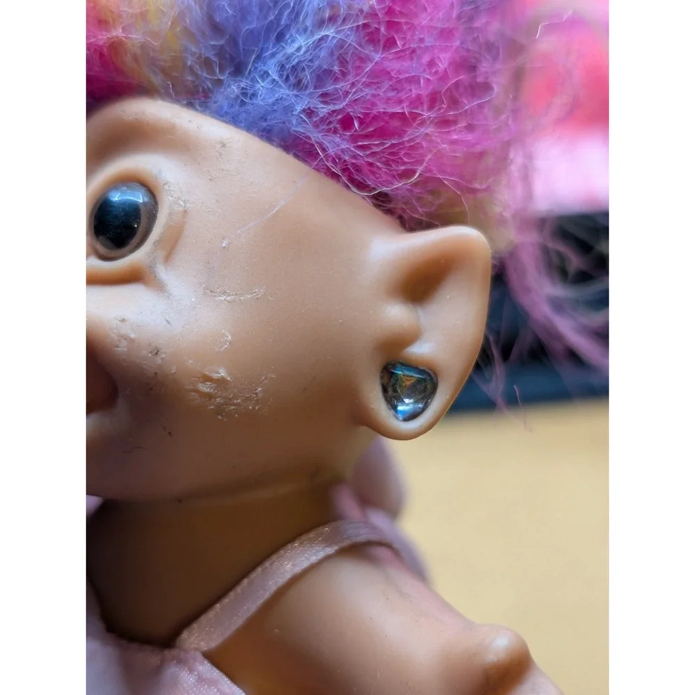 Troll Doll Pink Tutu Gem Earring 5